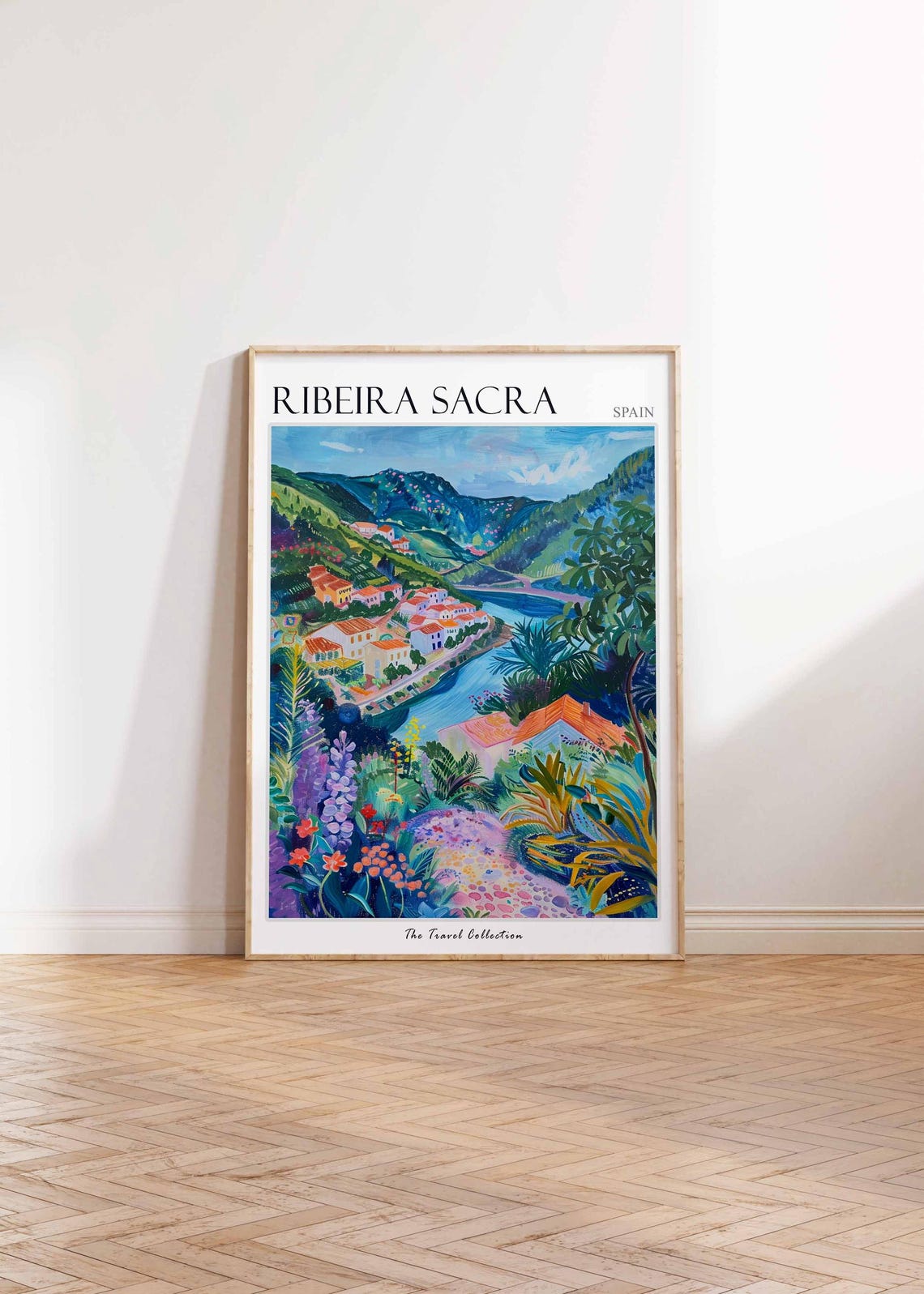 Ribeira Sacra Poster Spain Travel Print Spanish Decor Europe Travel Poster European Wall Art Ribeira Sacra Travel Poster - Image 2