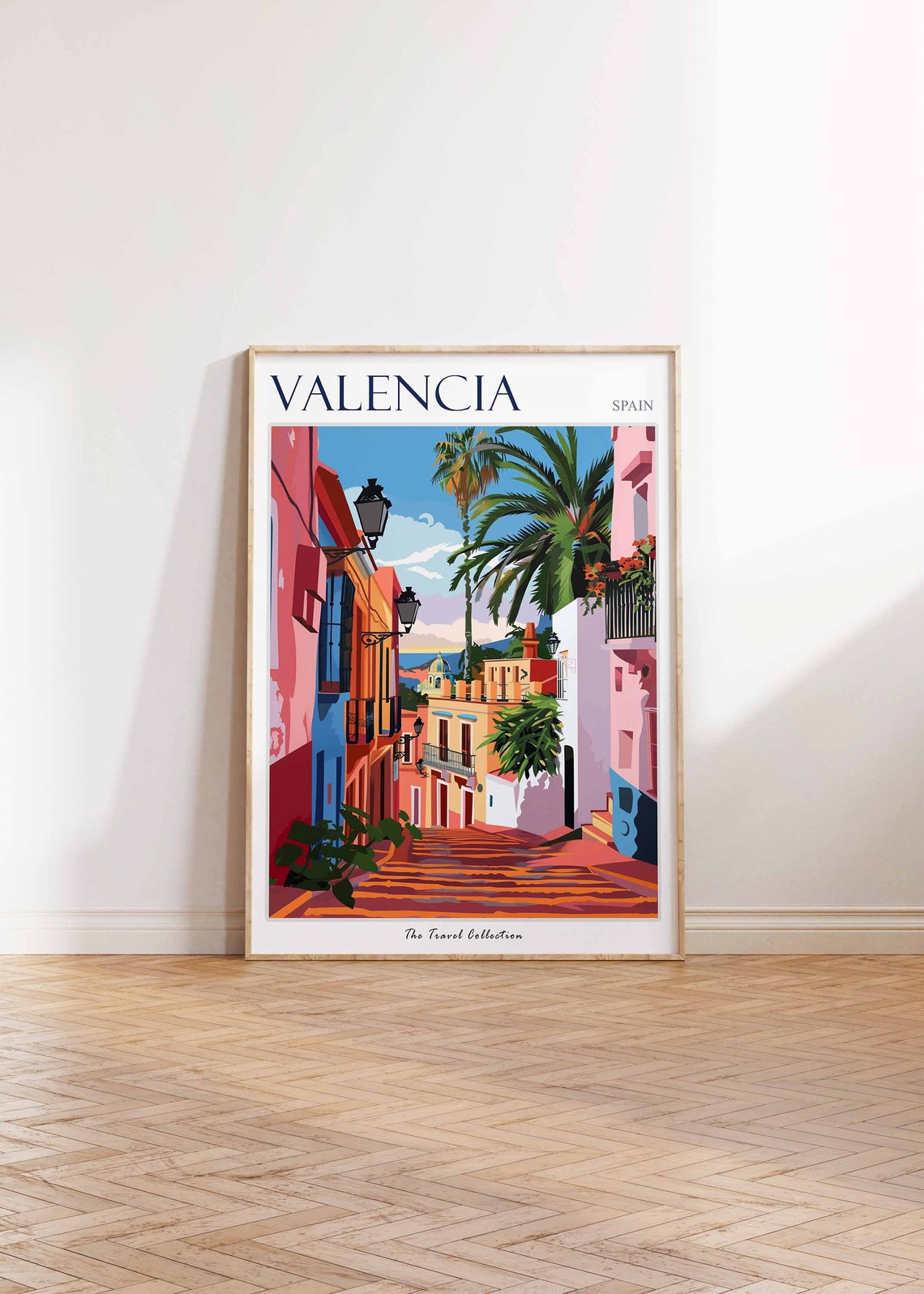 Valencia Poster Valencia Travel Print Tropical Decor City Wall Art French Decor France Travel Print Valencia Gift - Image 2