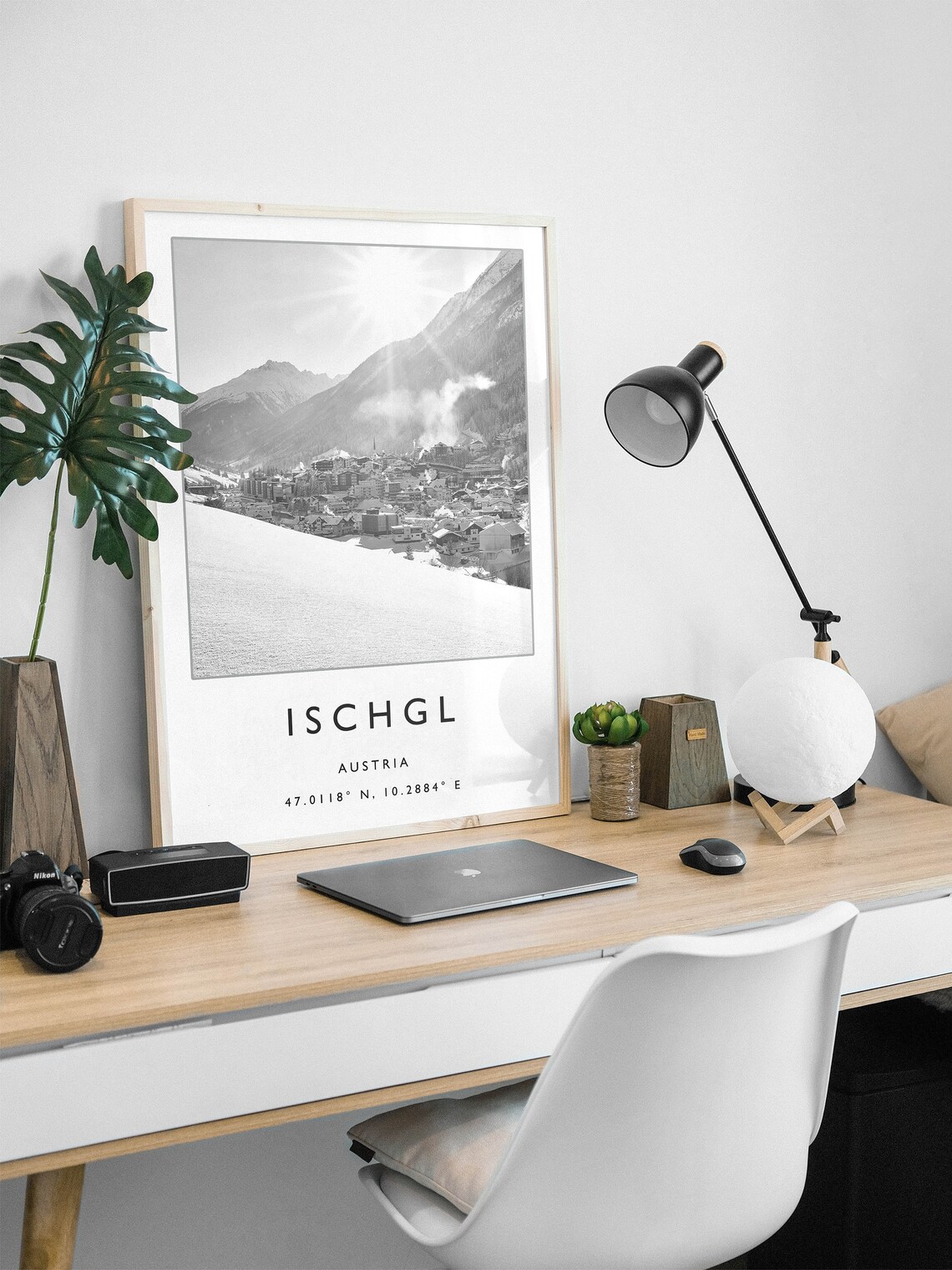 Ischgl Austria Skiing Travel Poster, Winter Sport Art - Image 2