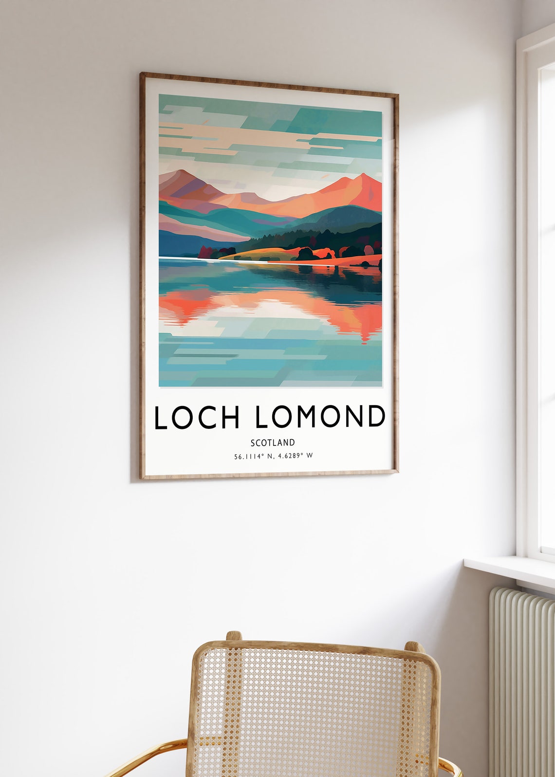 Loch Lomond Travel Print Scotland Travel Poster Scottish Travel Print Travel Art Travel Poster Colourful Travel Print Travel Gift - Image 3