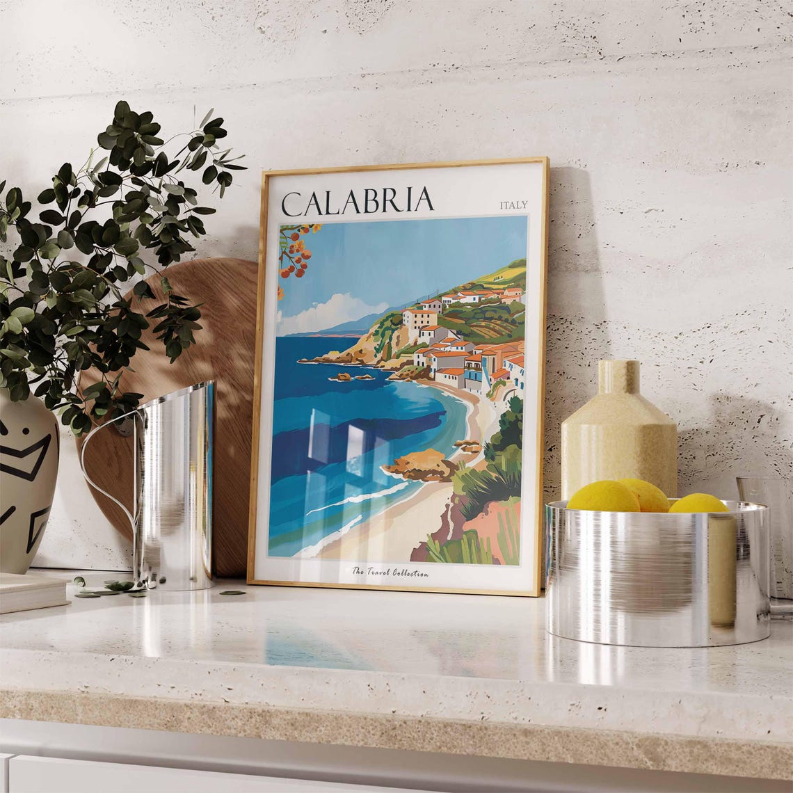 Calabria Poster Italian Travel Print Calabria Travel Art Calabria Wall Art Italian Travel Calabria Home Decor Calabria Travel Gift - Image 3