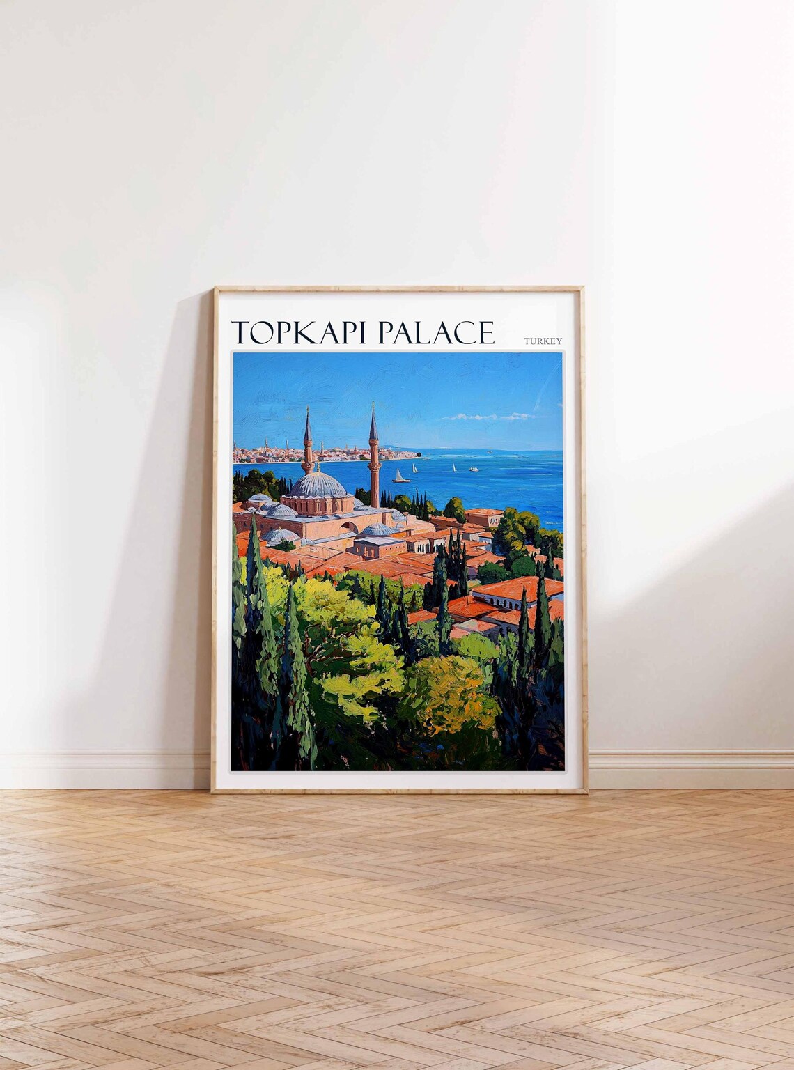 Topkapi Palace Poster Topkapi Palacetravel Print Islamic Wall Art Tropical Decor Botanical Print Turkey Gift Topkapi Palace Wall Art - Image 2