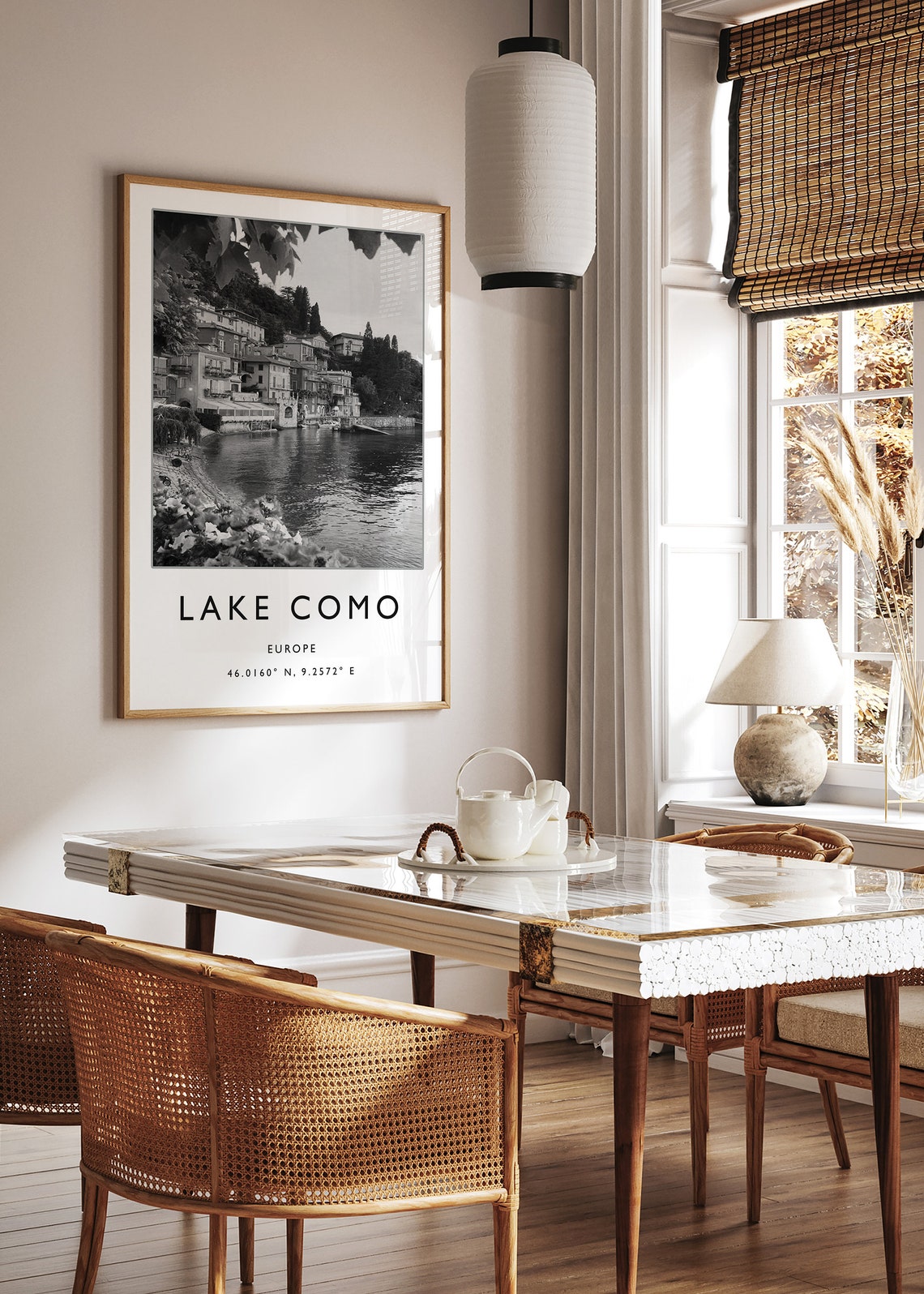 Lake Como Travel Print Italy Travel Poster Italian Travel Gift Lake Como Travel Art European Decor Nature Wall Art Italy Gift - Image 2