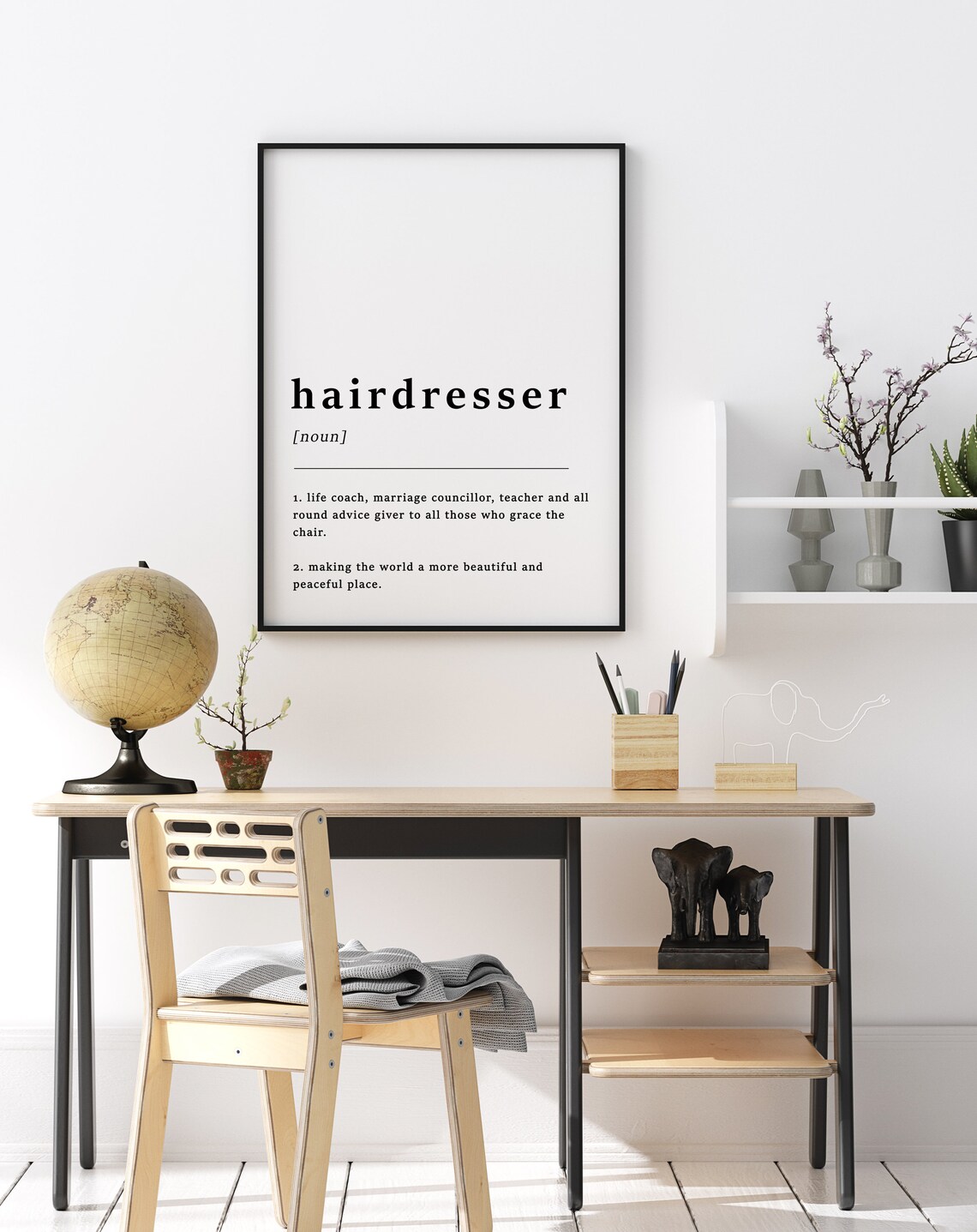 Definition Of A Hairdresser Quote Poster Print - Image 3