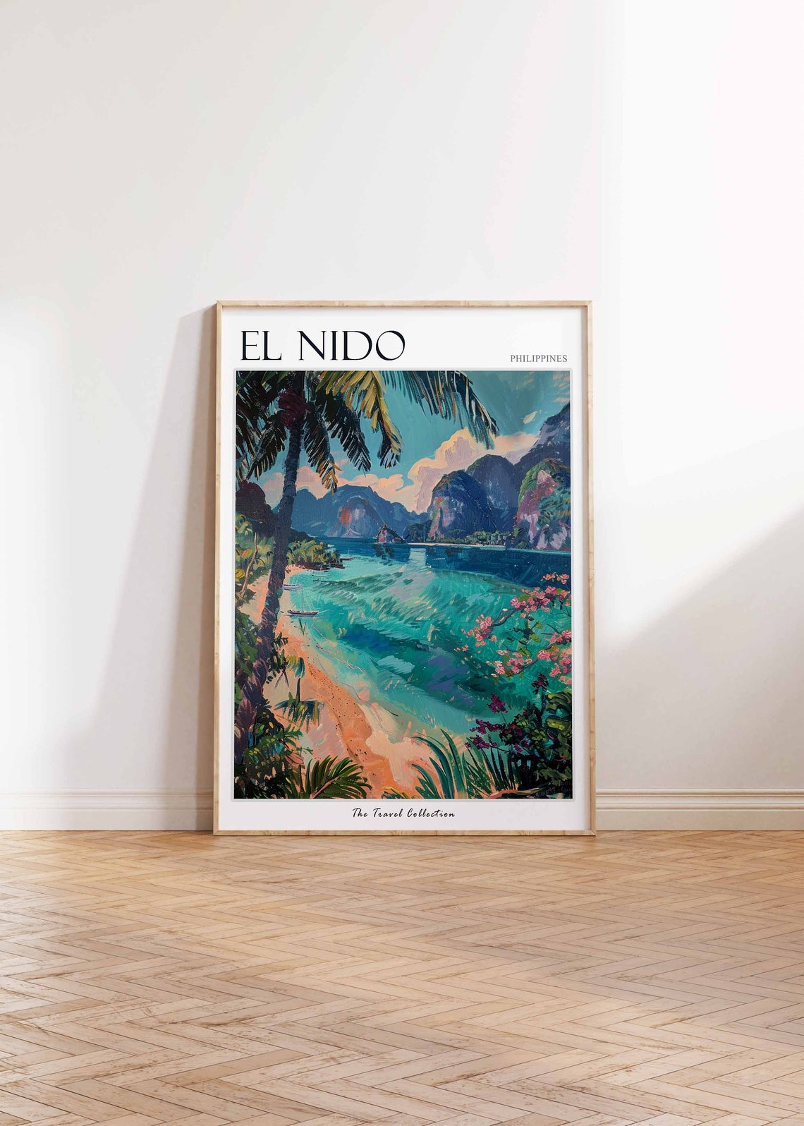 El Nido Poster Philippines Travel Print Filipino Decor Asia Travel Poster Asian Wall Art Sea Print El Nido Gift El Nido Travel Poster - Image 2