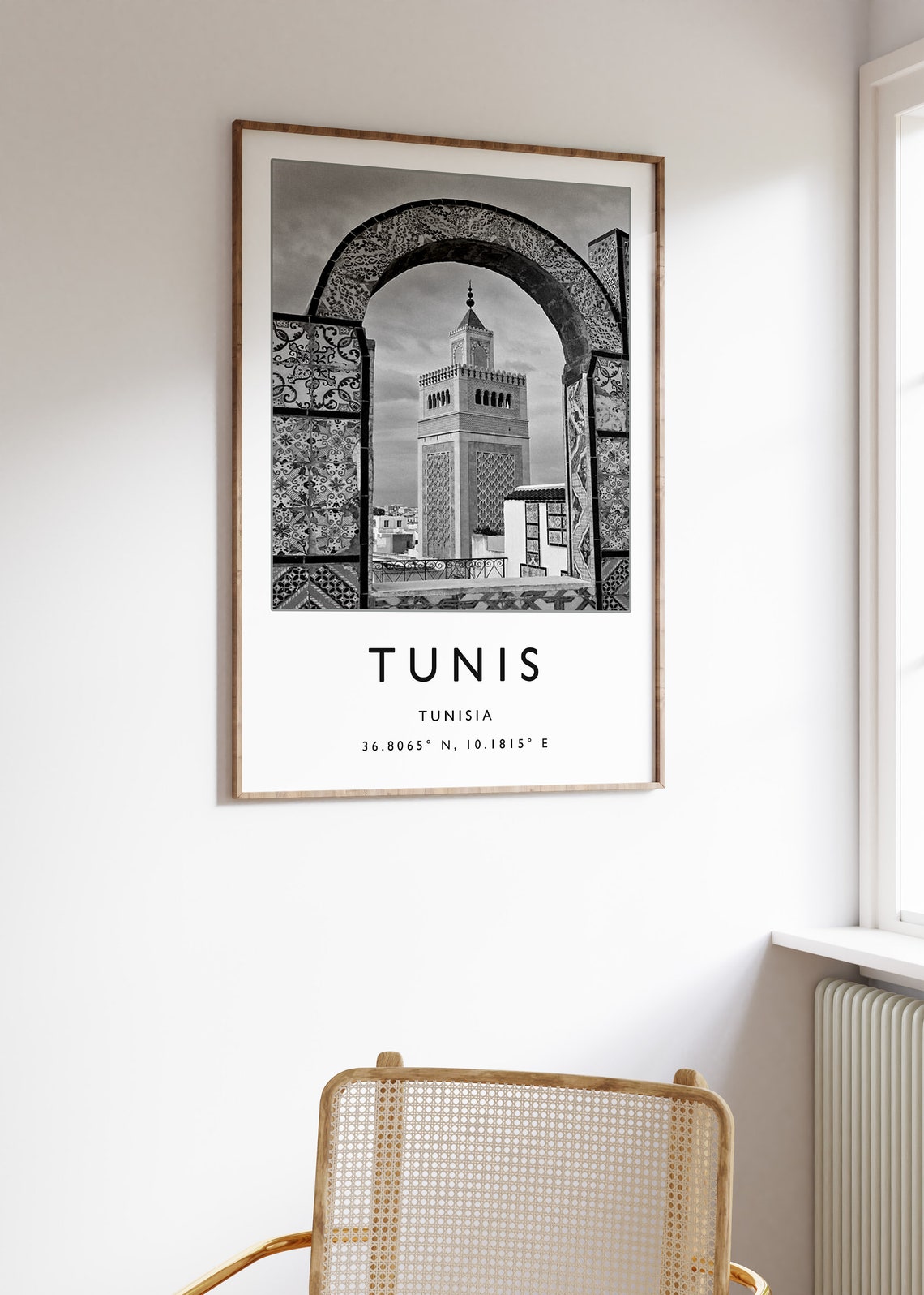 Tunis Travel Print Tunis Travel Poster Tunisia Travel Print Tunisian Print Black And White Travel Poster Travel Art Travel Gift - Image 3
