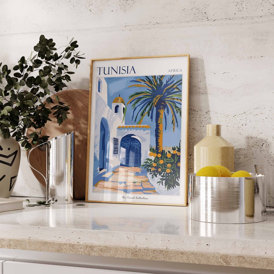 Tunisia Travel Poster, North African Decor - Image 2