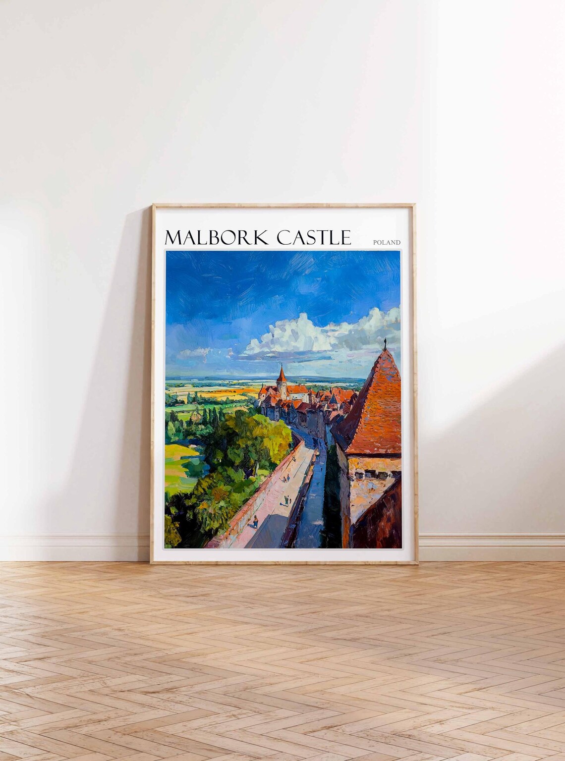 Malbork Castle Poland Rampart View Town Old Brick Art Poster - Image 4