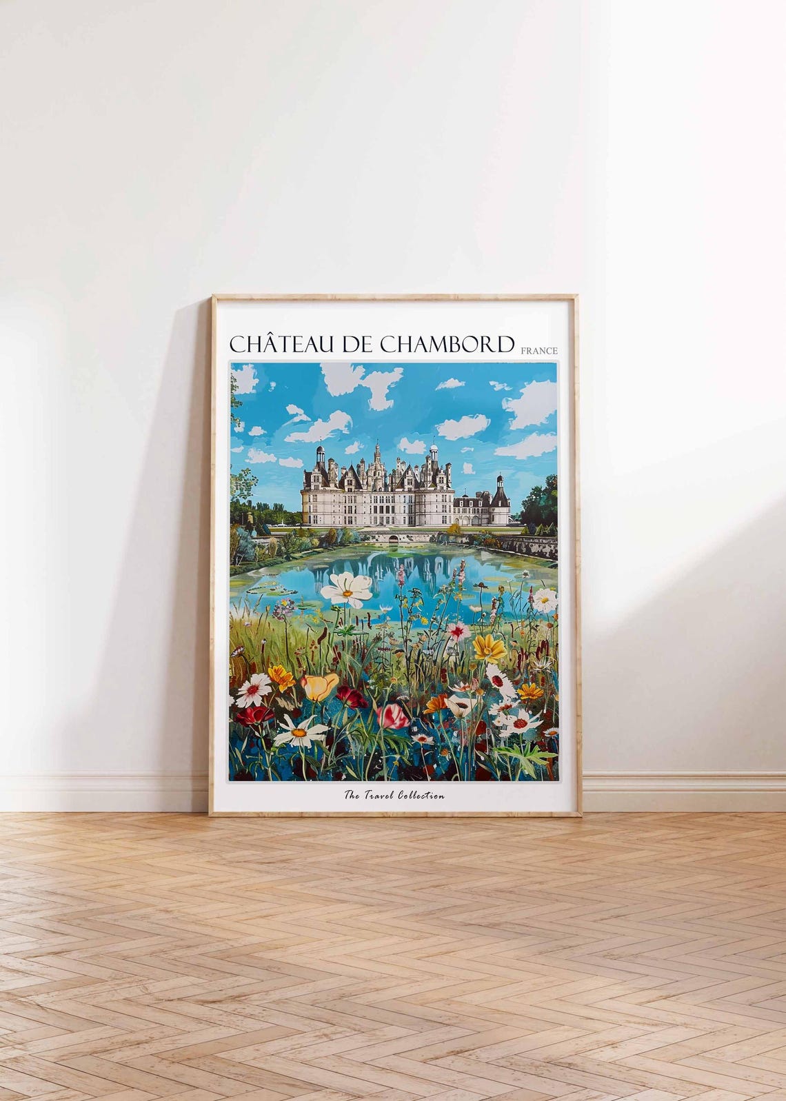 Chteau De Chambord Poster France Travel Print French Decor Europe Travel Poster European Wall Art Chteau De Chambord Travel Poster - Image 2