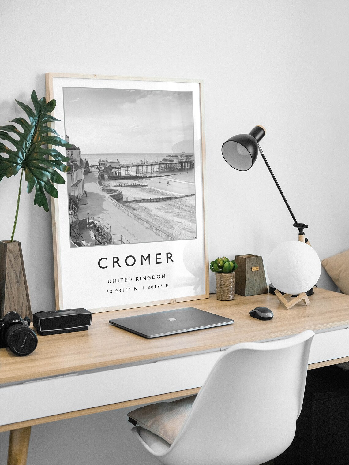 Cromer Travel Print Cromer England Travel Poster Uk Coastal Travel Print Travel Art Travel Poster Black And White Gift A2a3a4 - Image 3