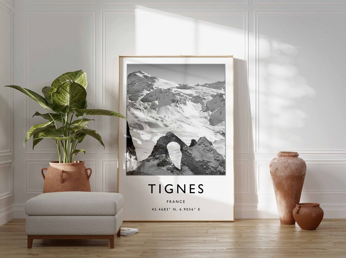 Tignes Travel Poster, French Skiing Art Print - Image 2