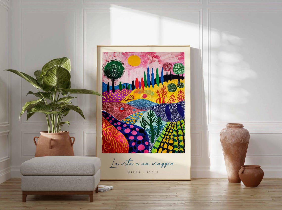 Milan Poster Italian Travel Print Milan Travel Art Milan Wall Art Italy Art Italy Travel Decor Italian Travel Gift - Image 3