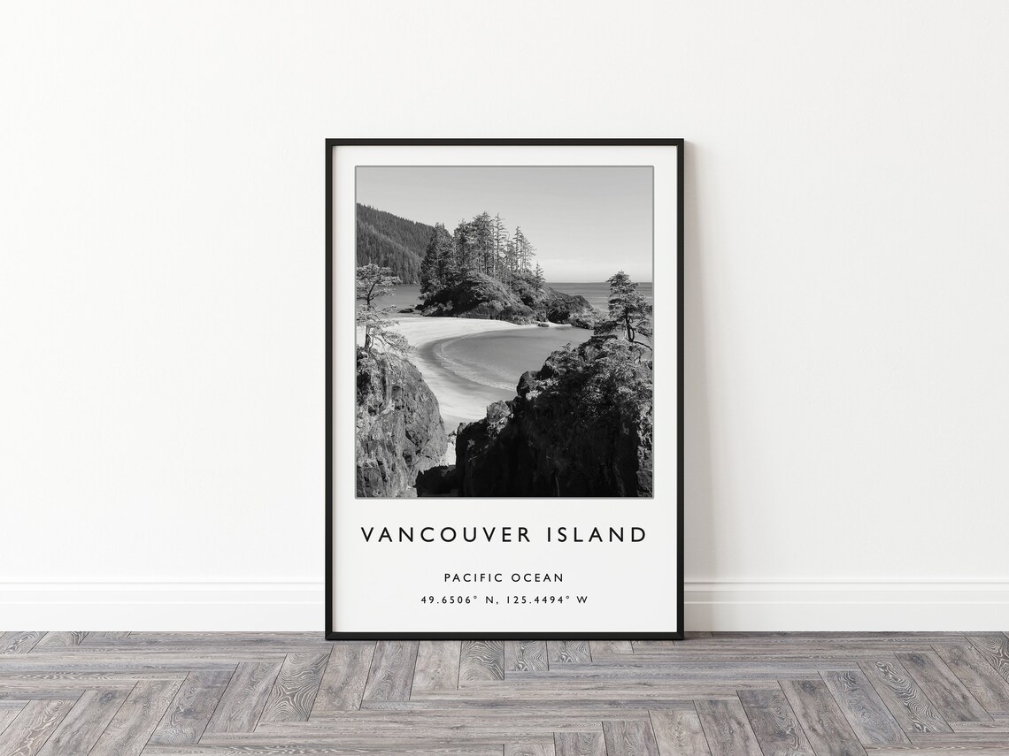 Vancouver Island Travel Poster, Canada Beach Travel Art - Image 2