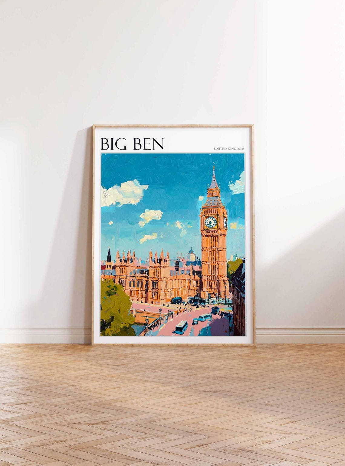 Big Ben Poster England Travel Print British Decor United Kingdom Travel Poster City Print Big Ben Gift Big Ben Travel Poster - Image 3
