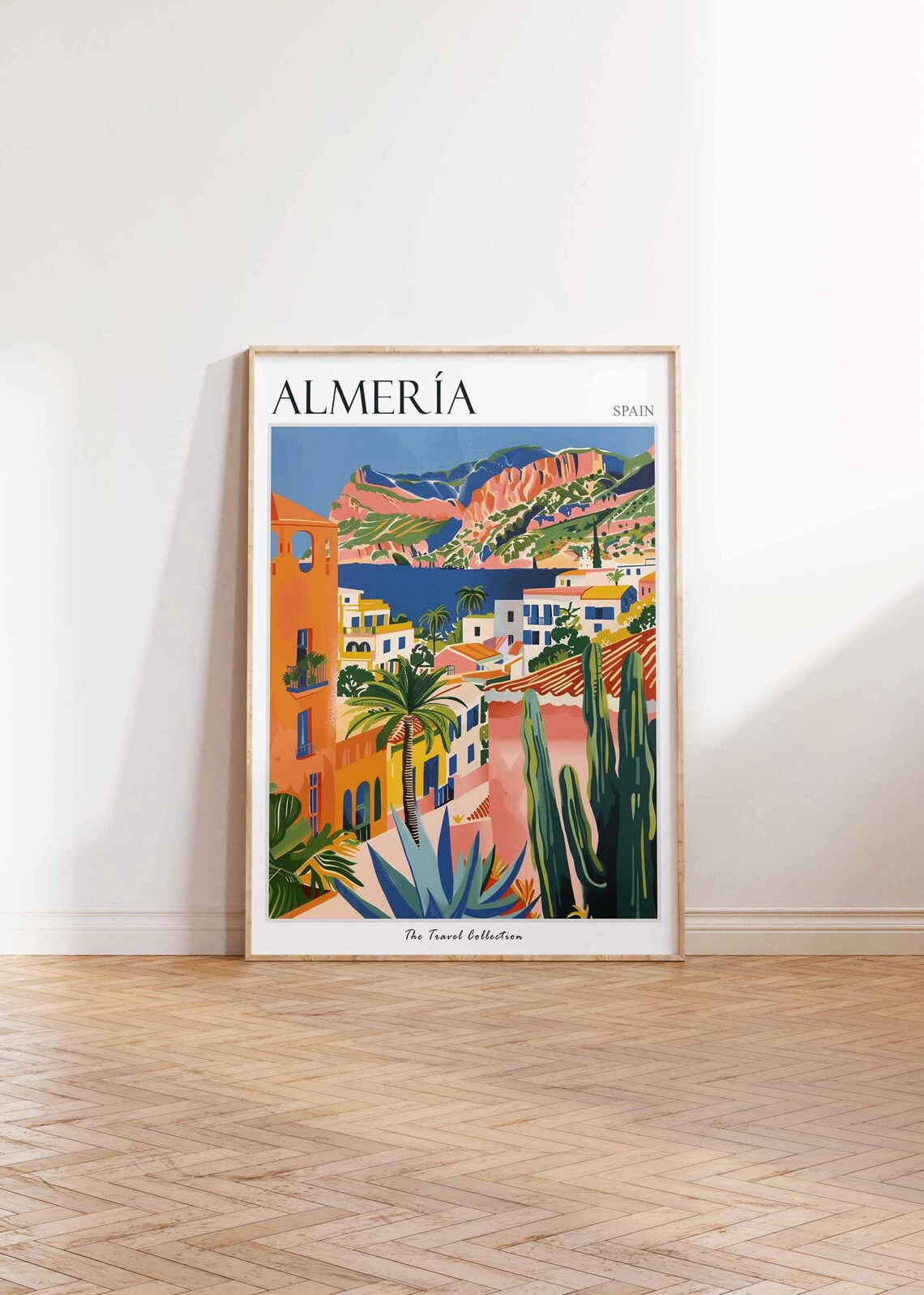 Almeria Poster Almeria Travel Print Spain Wall Art Spanish Travel Print Tropical Decor Almeria Gift Almeria Travel Poster - Image 2