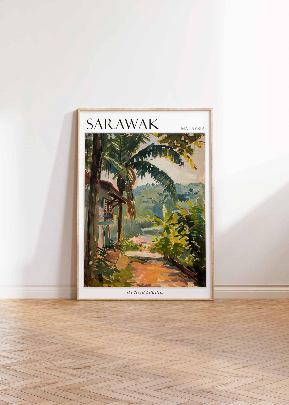 Sarawak Poster Malaysia Travel Print Malaysian Decor Asia Travel Poster Asian Wall Art Sarawak Gift Sarawak Travel Poster - Image 2