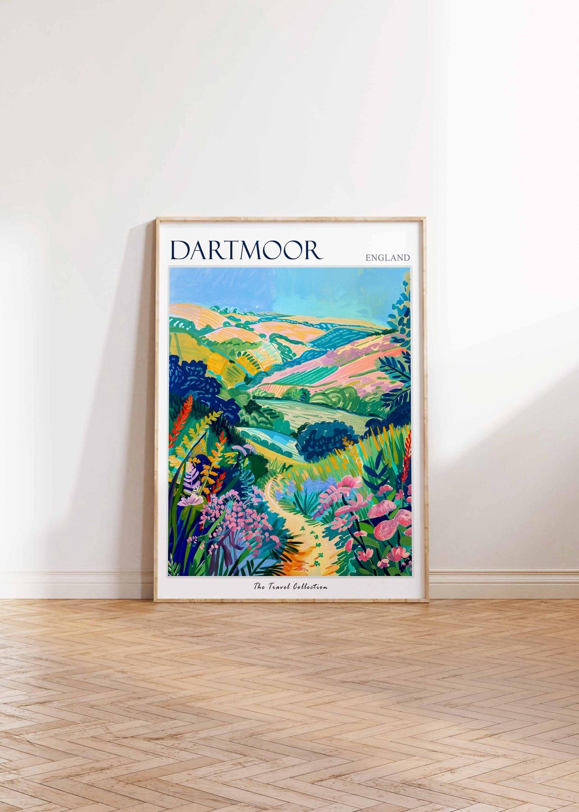 Dartmoor Poster England Travel Print Dartmoor Travel Art Dartmoor Wall Art England Travel Dartmoor Home Decor Dartmoor Travel Gift - Image 2