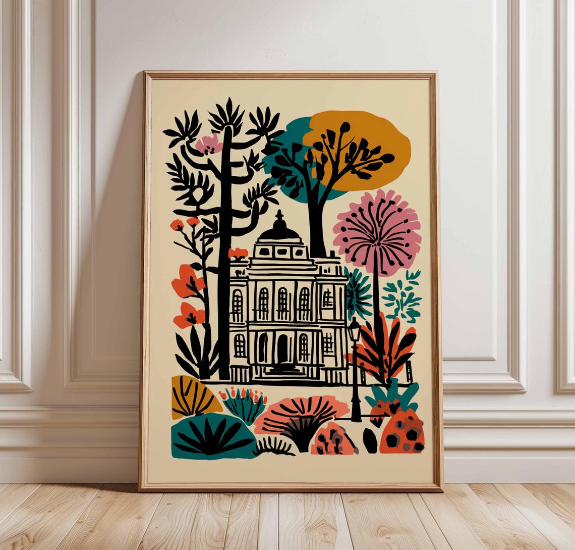 Hyde Park London Vintage Travel Poster