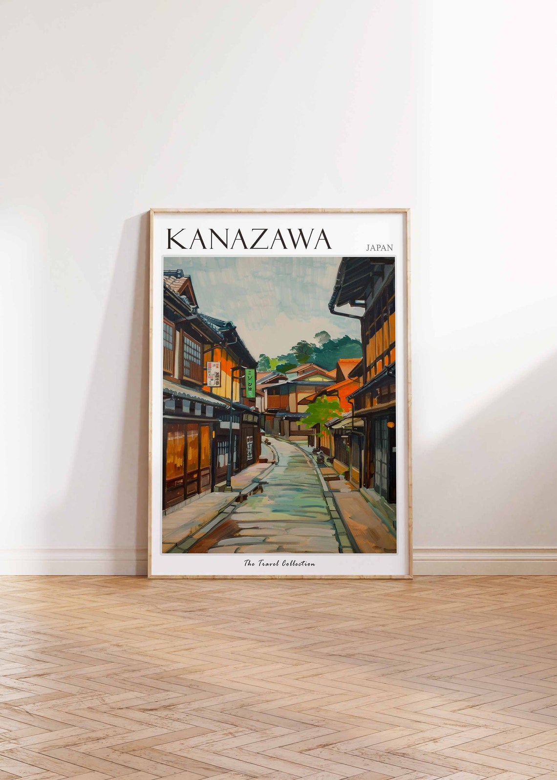 Kanazawa Poster Japan Travel Print Japanese Decor Asia Travel Poster Asian Wall Art City Print Kanazawa Gift Kanazawa Travel Poster - Image 3
