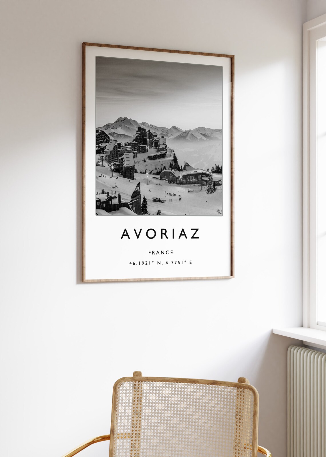 Avoriaz France Ski Travel Poster, Winter Sport Art - Image 2