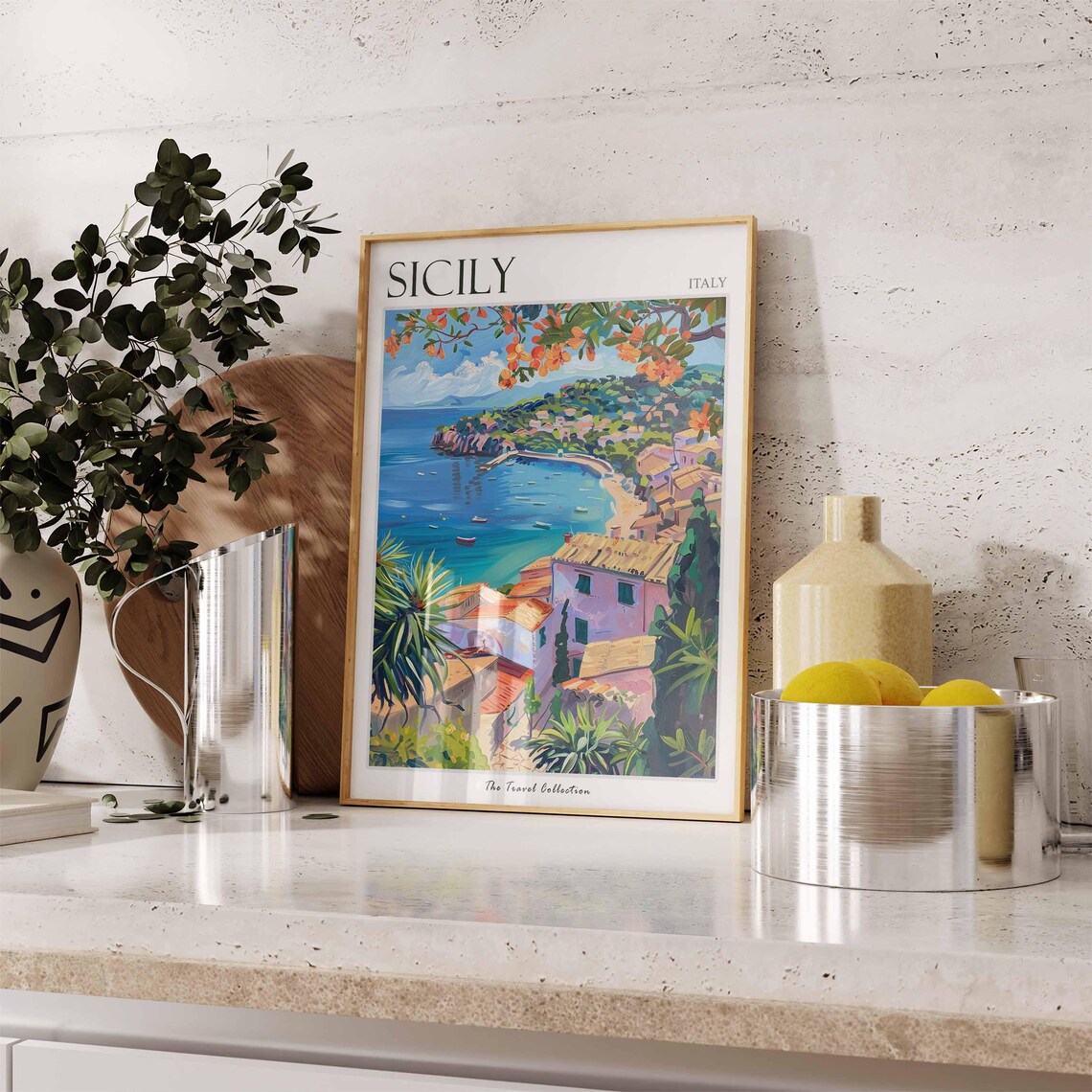 Sicily Travel Poster, Italian Decor Art Print - Image 3