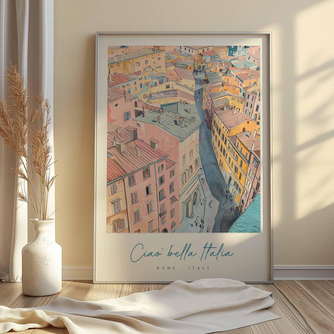 Rome Poster Italian Travel Print Rome Travel Art Rome Wall Art Italy Art Italy Travel Decor Italian Travel Gift - Image 2