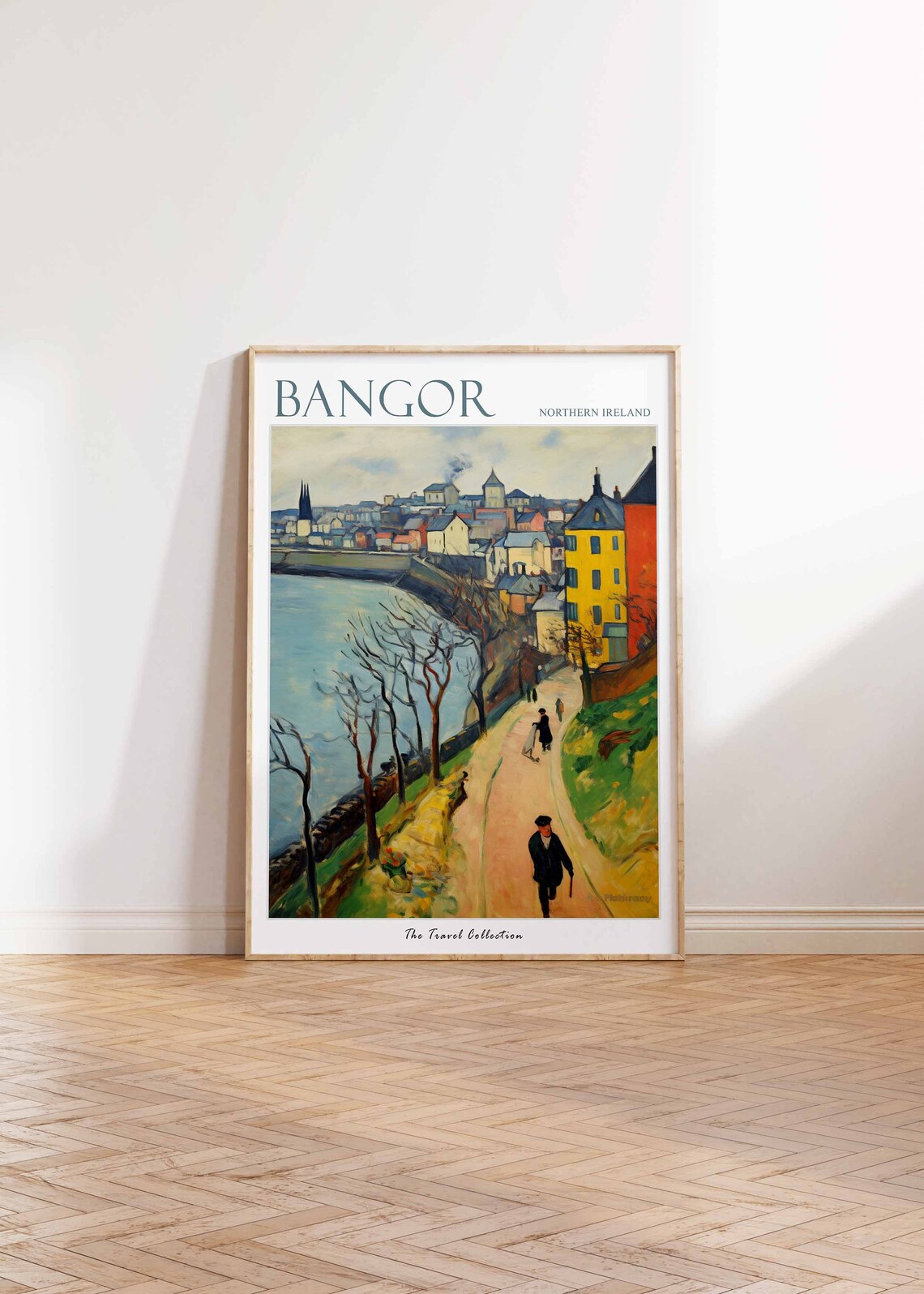 Bangor Northern Ireland Waterfront Promenade Town Travel Poster - Image 2