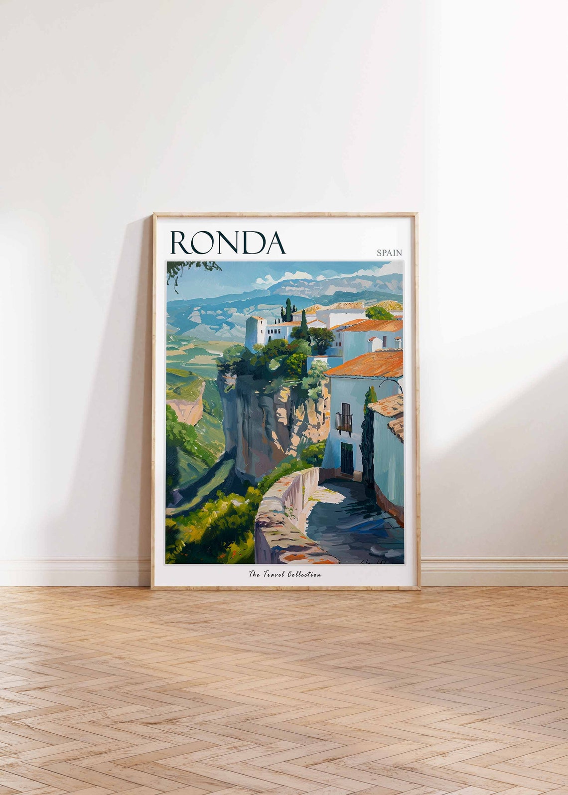 Ronda Poster Spain Travel Print Spanish Decor Europe Travel Poster European Wall Art Botanical Print Ronda Gift Ronda Travel Poster - Image 2