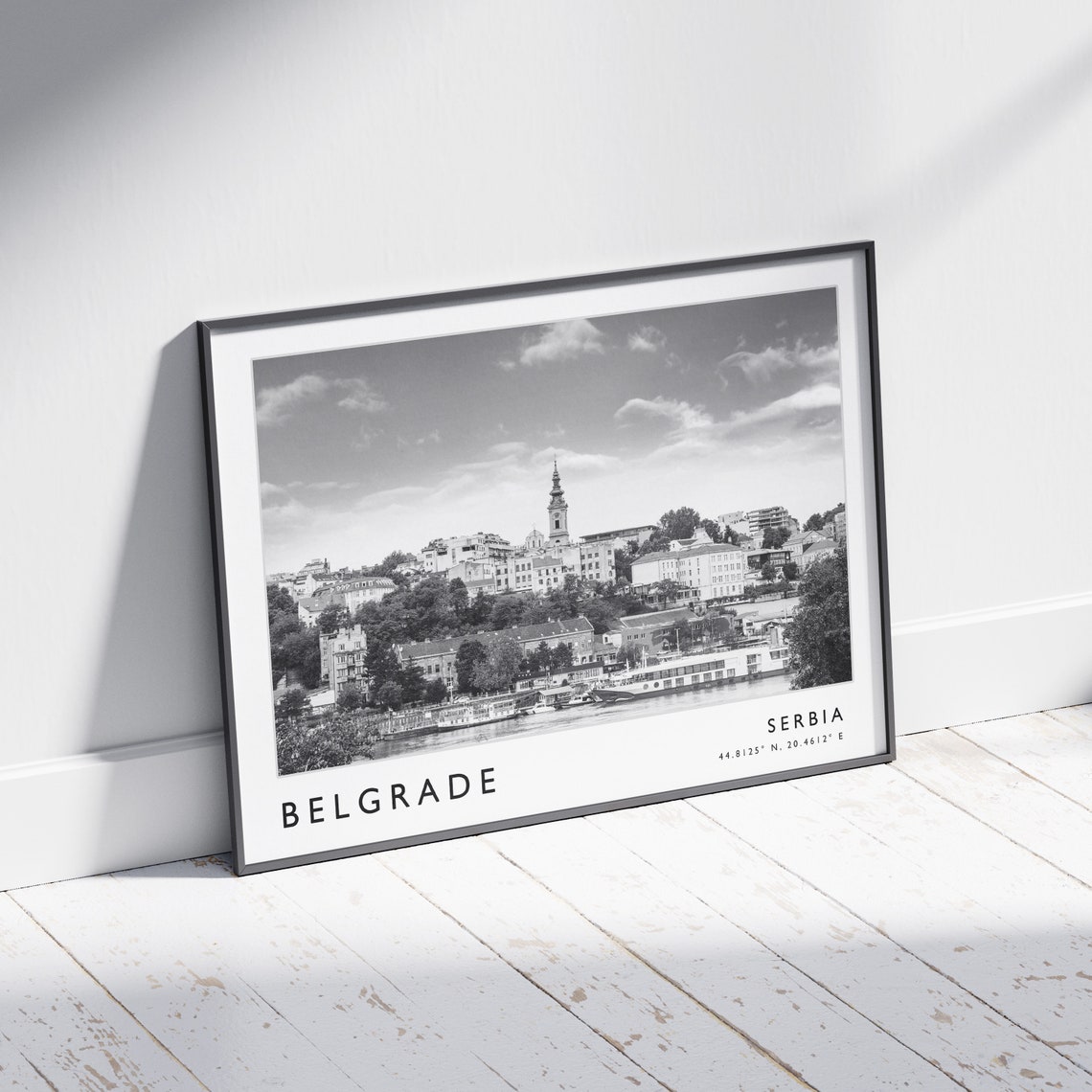 Belgrade Travel Print Belgrade Travel Poster Serbia Travel Print Serbian Print Black And White Travel Poster Travel Art Travel Gift - Image 3