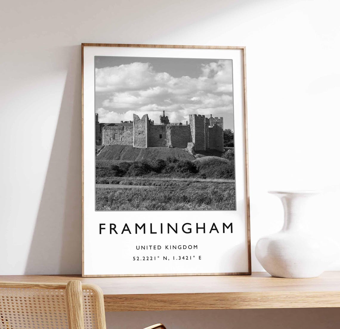 Framlingham Castle Suffolk England Historic Photo Art Poster