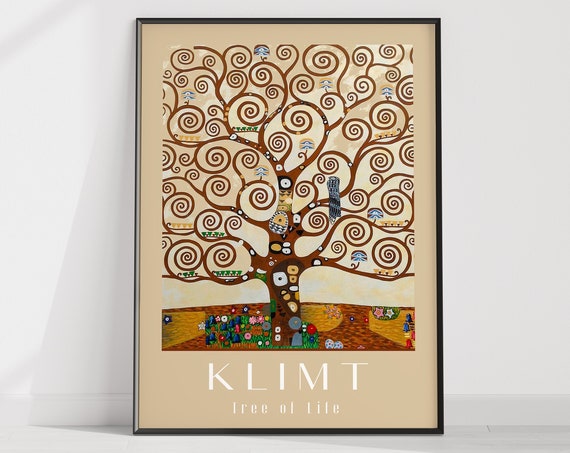 Gustav Klimt The Tree Of Life Art Nouveau Art Print