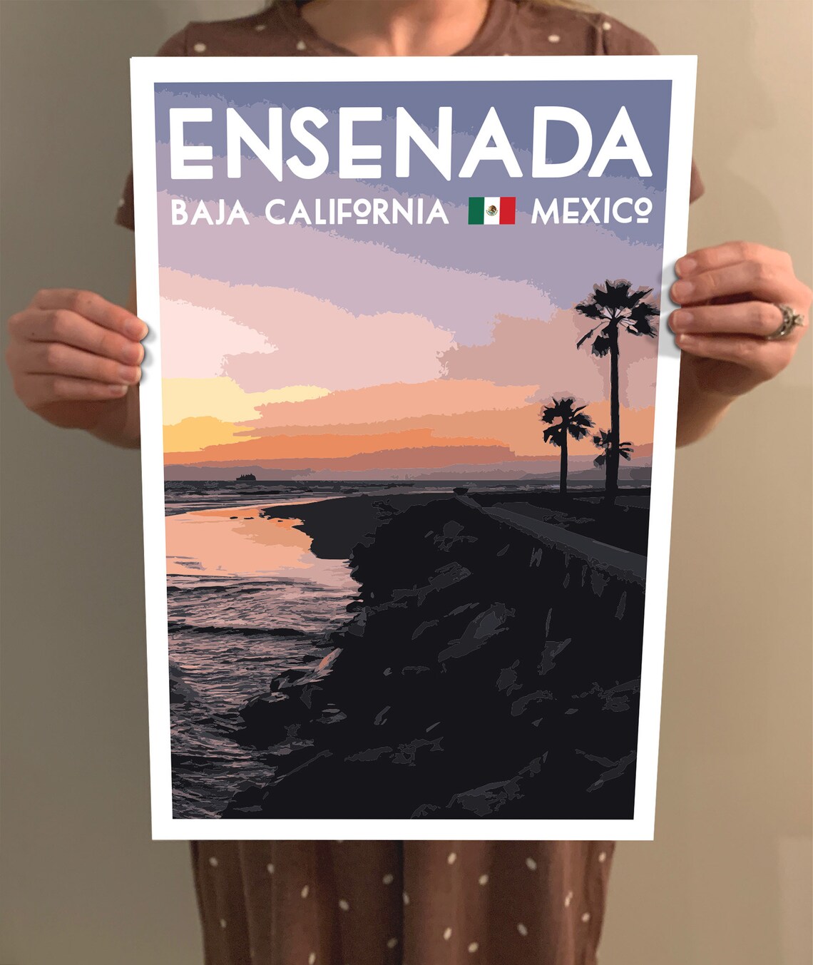 Ensenada WPA Style Vintage Travel Poster - Image 2