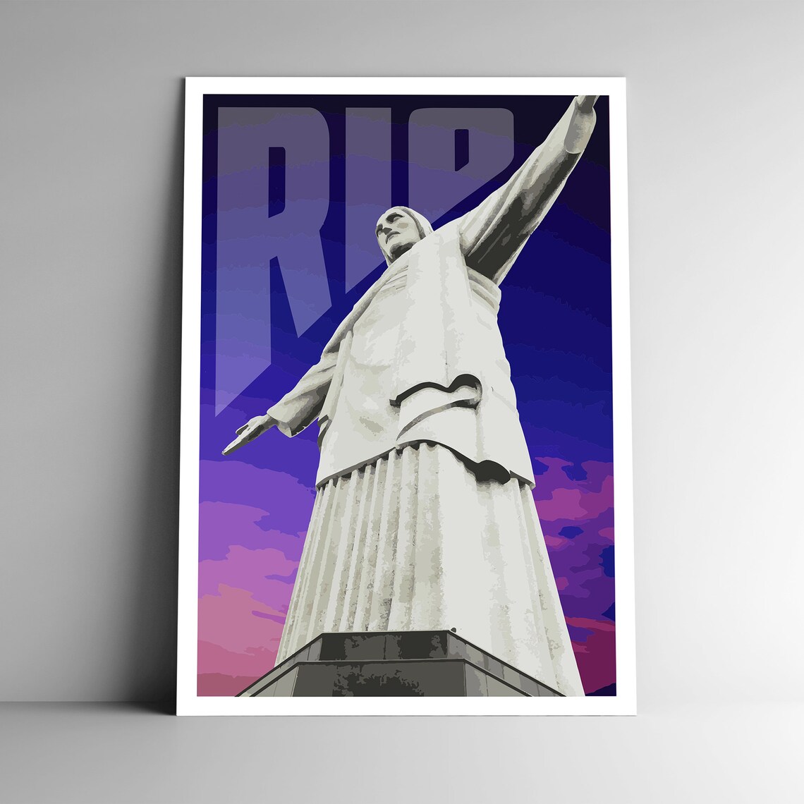Rio De Janeiro Wpa Style Vintage Style Travel Poster 8x10 12x18 18x24 24x36 4x6 Postcard Brazil Christ The Redeemer Art Print