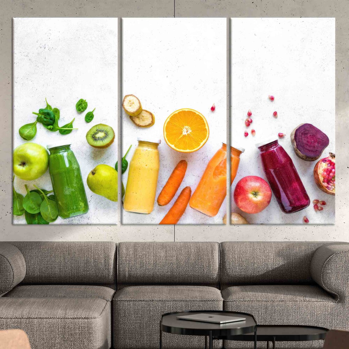 Vegetables and Fruits Colorful Kitchen Wall Art - Image 4