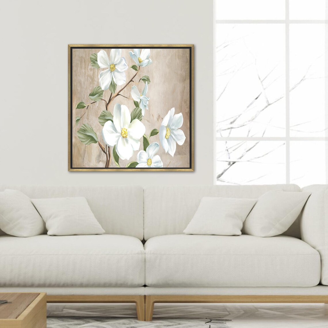 White Flowers, Daisy Artwork Personalized Gift - Image 2