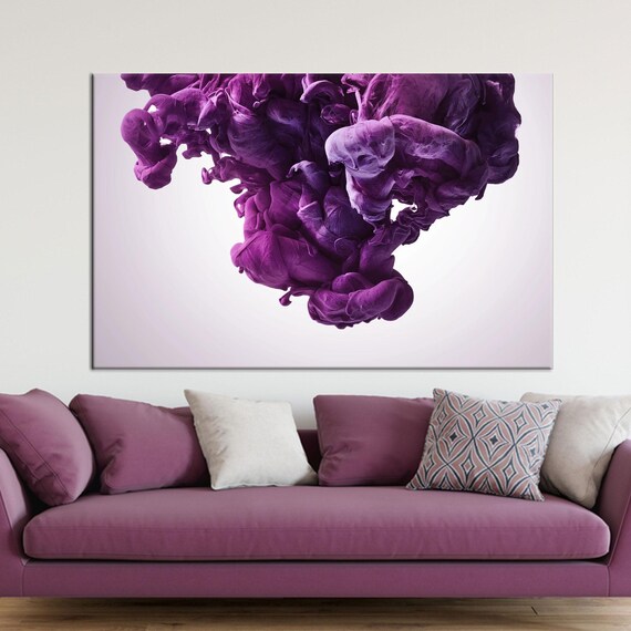 Modern Abstract Purple Glass, Halloween Decor