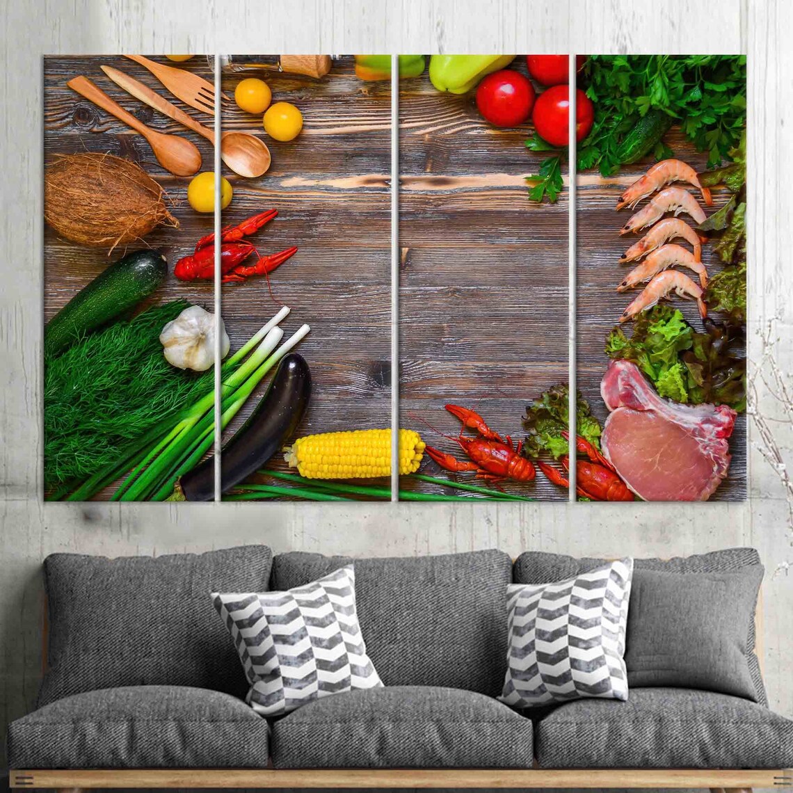 Colorful Vegetables Wall Art, Kitchen Wall Decor - Image 3