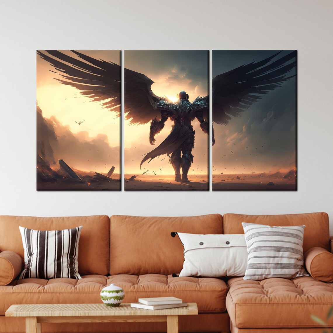Warrior Angel Personalized Gift, Modern Loft Decor - Image 2