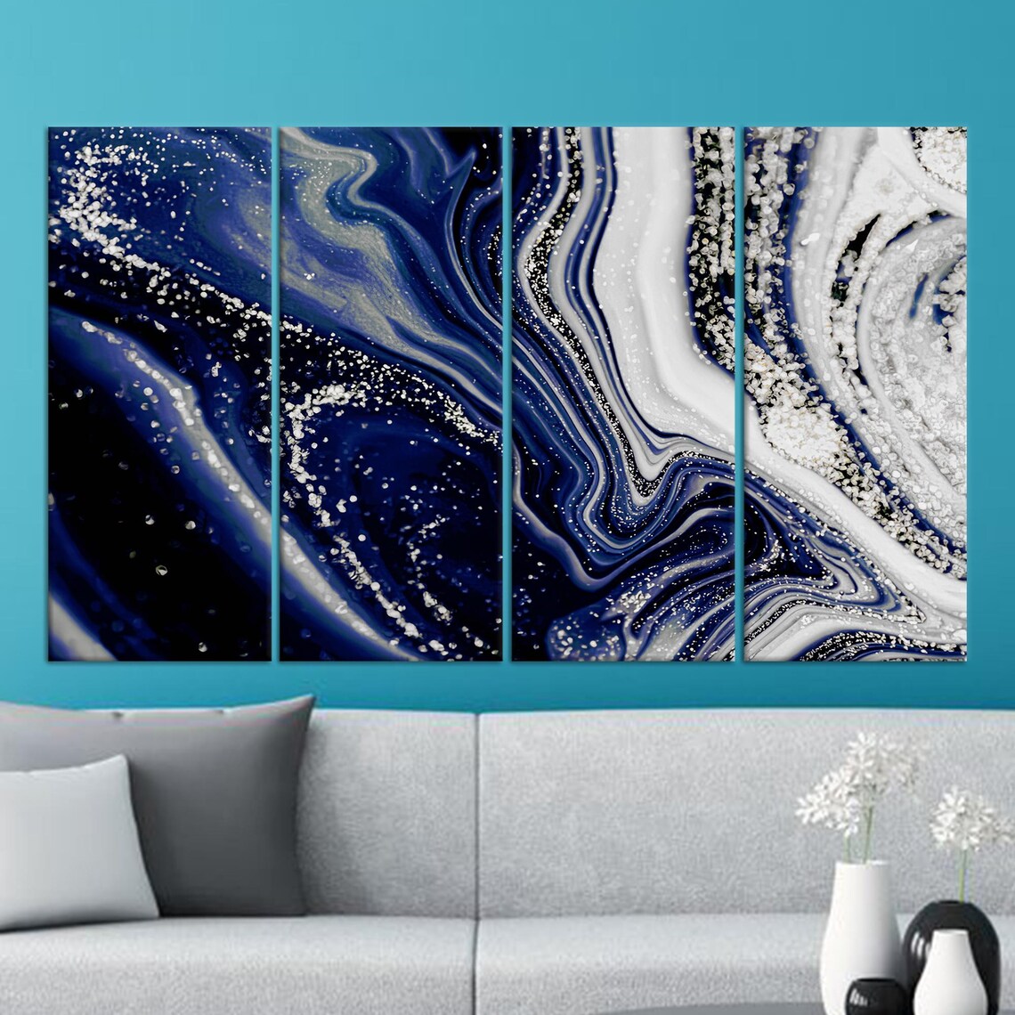 Marble Glass Printing - Shimmery Marble Poster - Image 2