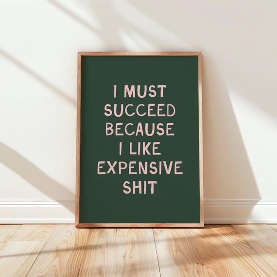 Home Office Wall Print Art Cute Decor Work Poster From