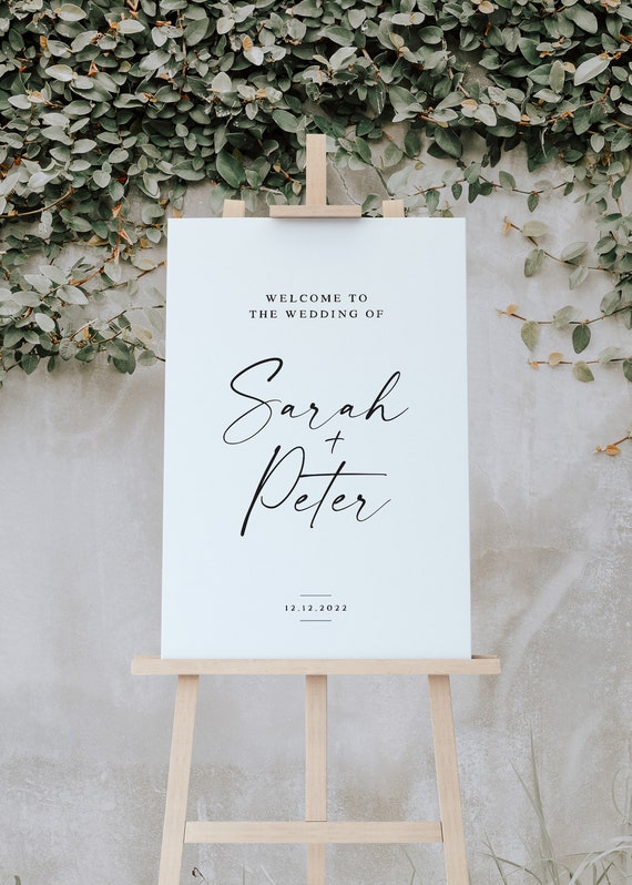 Wedding Welcome Sign Wedding Minimalist Wedding Sign Boho Wedding Sign Welcome To The Wedding Instant Wedding