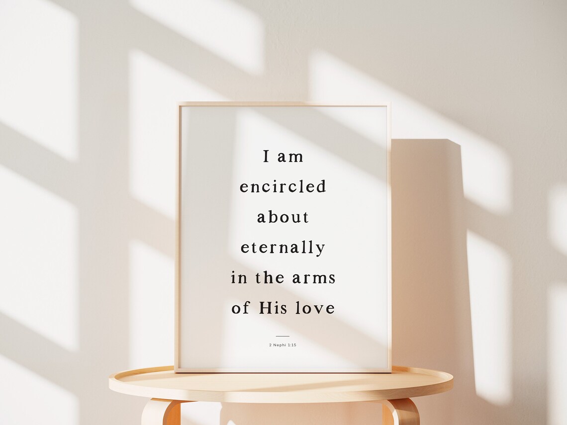 Book of Mormon Quote Art Print, 2 Nephi 1:15 - Image 2