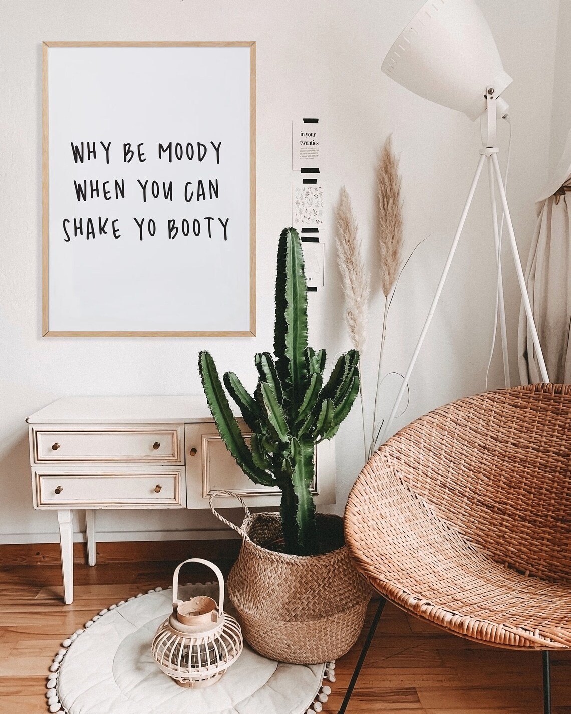Shake Your Booty Funny Quote Poster, Dorm Room Decor - Image 2