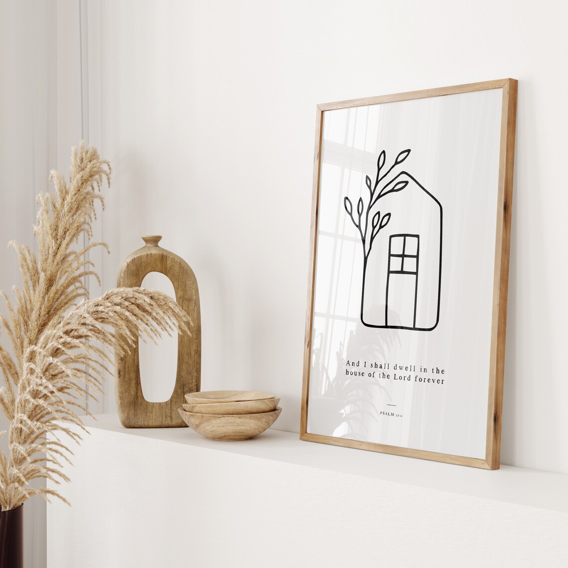 And I Shall Dwell In The House Of The Lord Forever Psalm 23:6 Wall Art - Image 2
