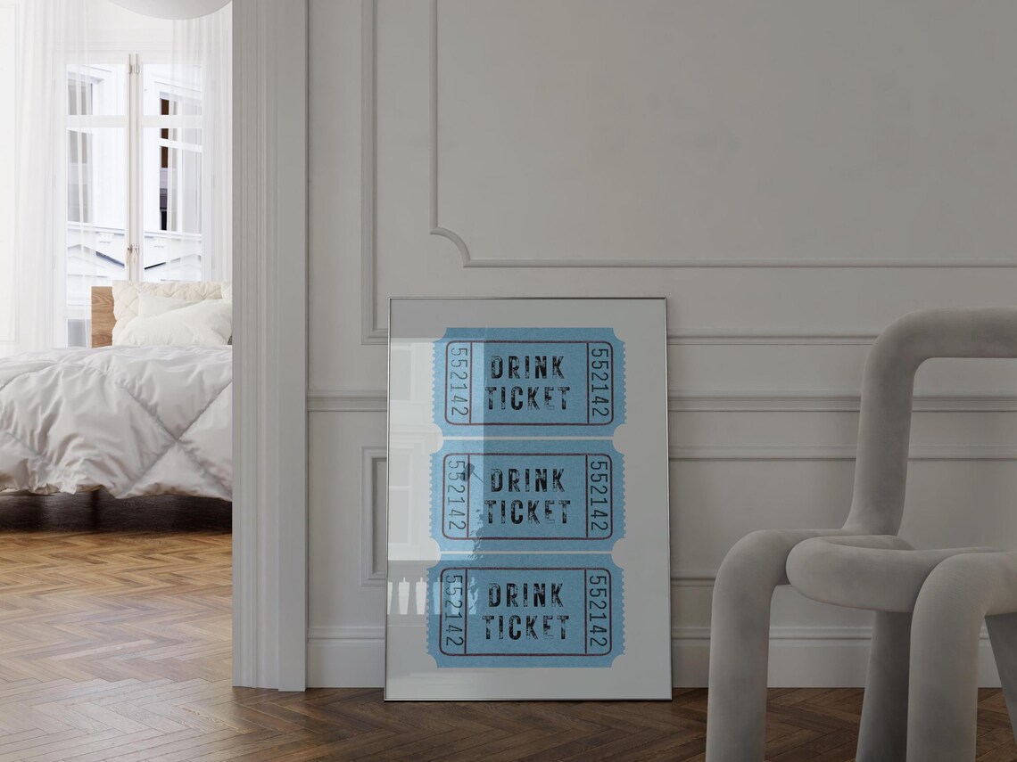 Retro Good Times Ticket, Preppy Dorm Decor - Image 3