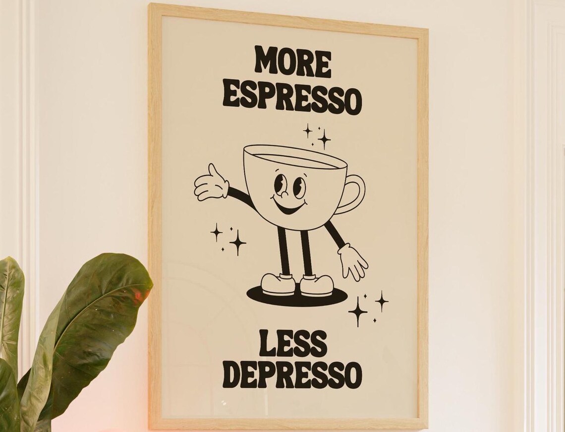 Coffee Bar Lovers Ideas, Kitchen Decor Art Print