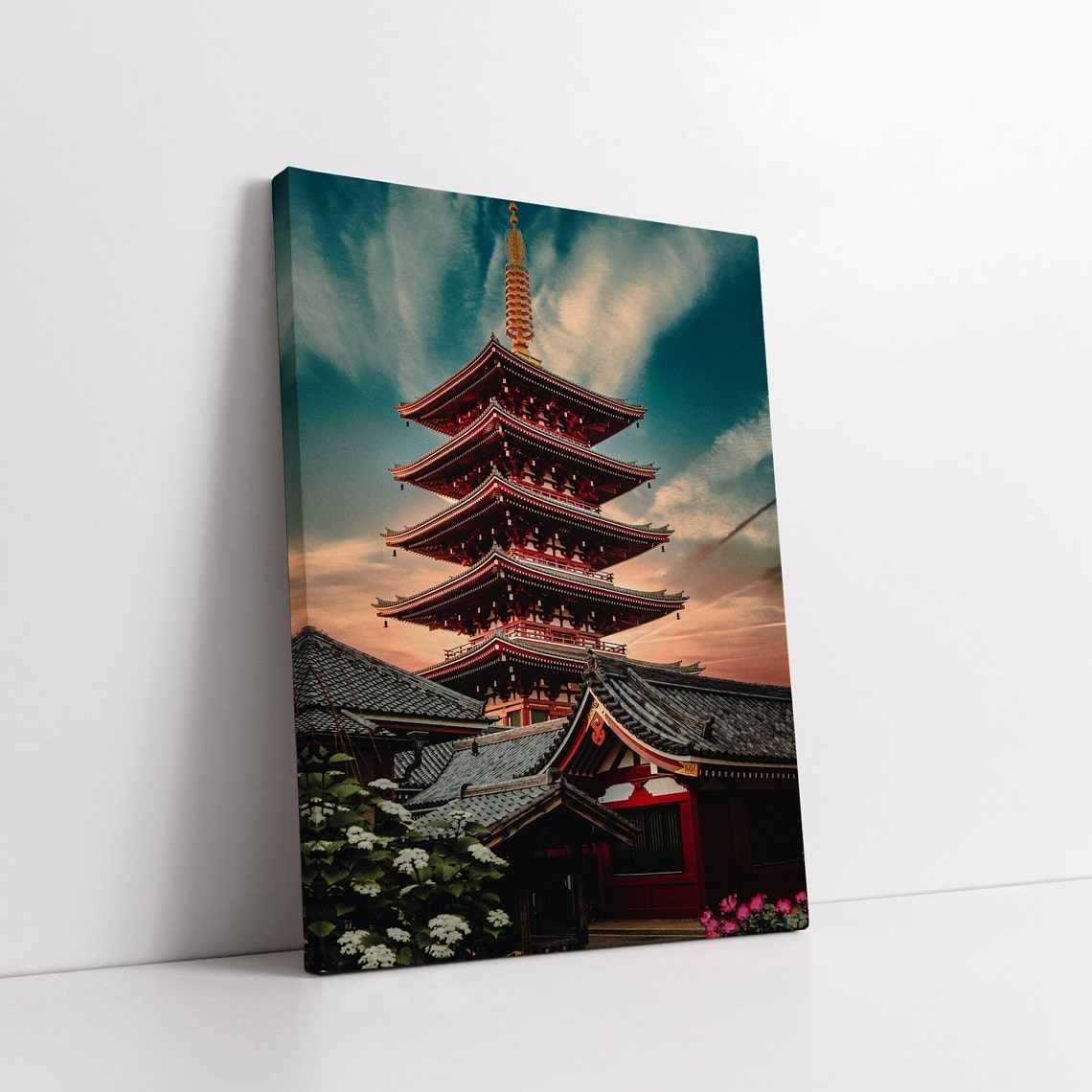 Japanese Wall Art Japanese Wall Art Japanese Print Japanese Art Japanese Art Print Japanese Pagoda Art Pagoda Art Print - Image 3