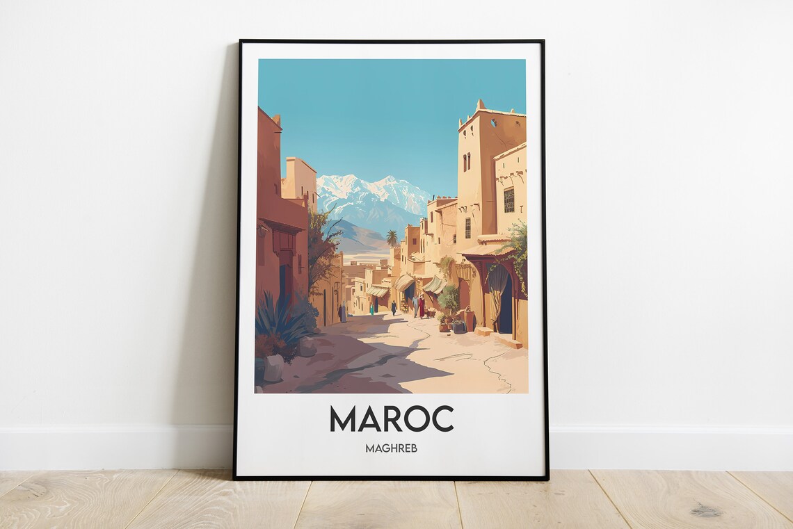 Morocco Maghreb Poster Poster Illustration Artwork