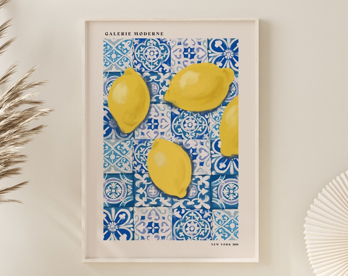 Lemons Kitchen Art Print Food Poster Modern Kitchen Wall Decor Kitchen Wall Art Lemons Kitchen Poster Lemons Kitchen Print - Image 3