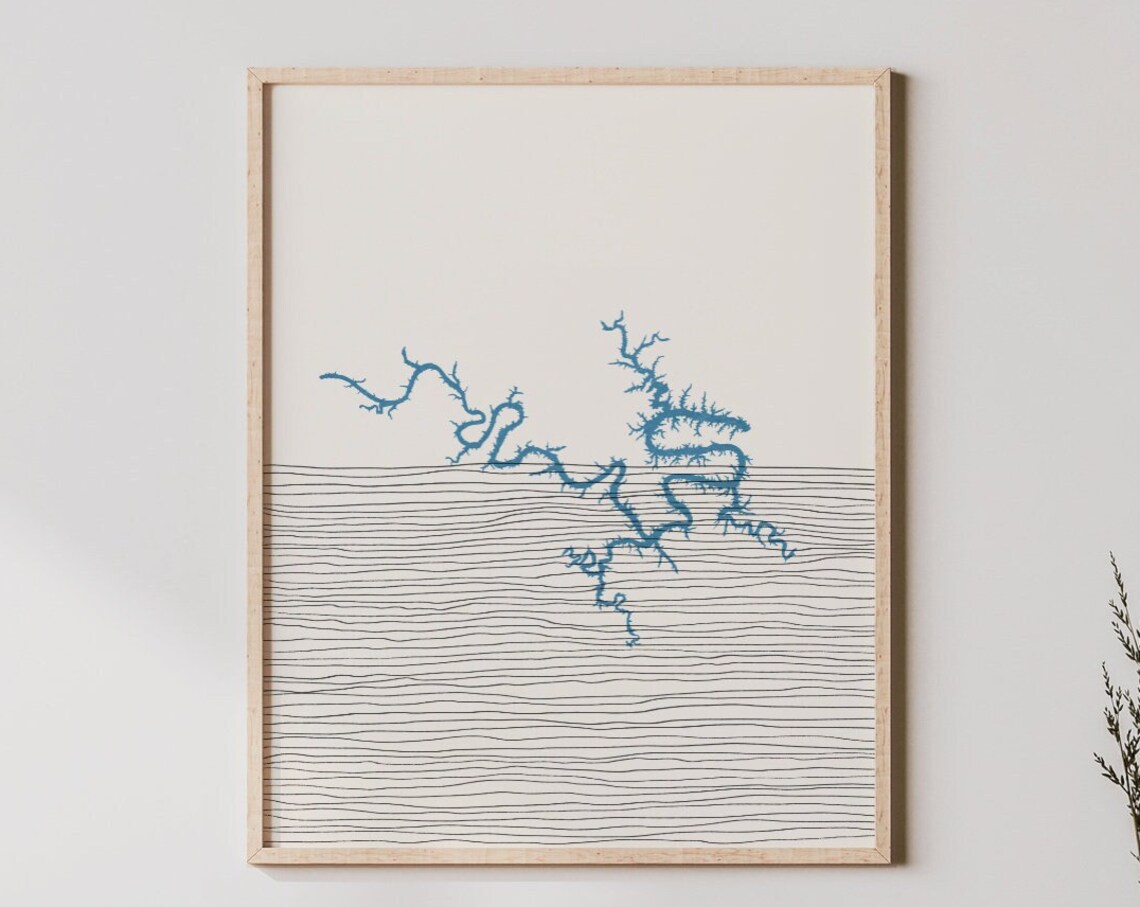 Lake of the Ozarks Boho Art Print, Missouri Decor